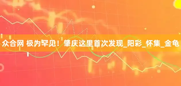 众合网 极为罕见！肇庆这里首次发现_阳彩_怀集_金龟